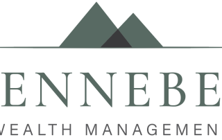 Logo with mountain graphics and text "Kennebec Wealth Management"