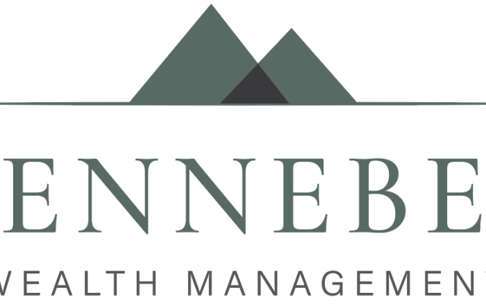 Logo with mountain graphics and text "Kennebec Wealth Management"